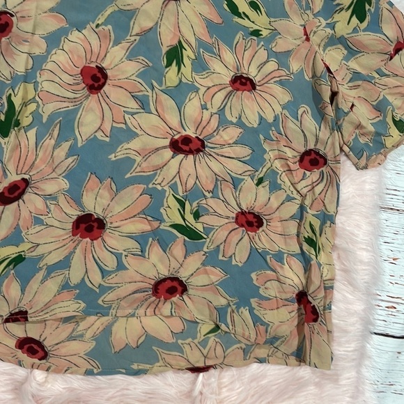 Trelise Cooper Daisy Floral Patterned Rayon Duke Blouse - Picture 6 of 10